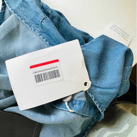 NWT W118 Vivian Scoop Neck, Sleeveless, Half Button drawstring waist Romper L - Picture 8 of 11